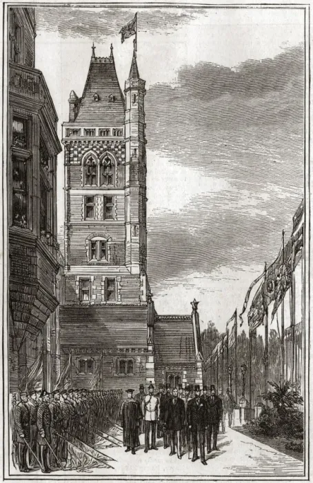 Framed Print : Liverpool Seamens Orphanage Opening Royal Procession Framed Print : Liverpool Seamens Orphanage Opening Royal Procession