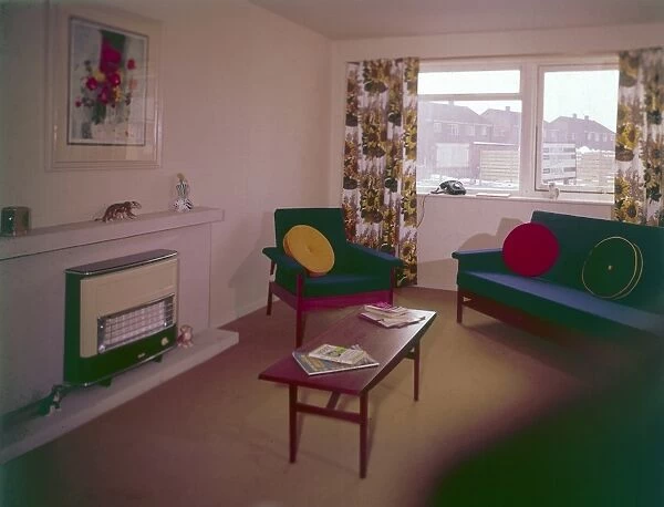 Living Room 1964. The living room of a council house