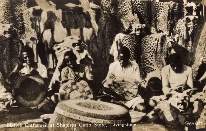 Framed Print : Livingstone, Zambia - Native Craftsmen, Shapiros Curio Store Framed Print : Livingstone, Zambia - Native Craftsmen, Shapiros Curio Store