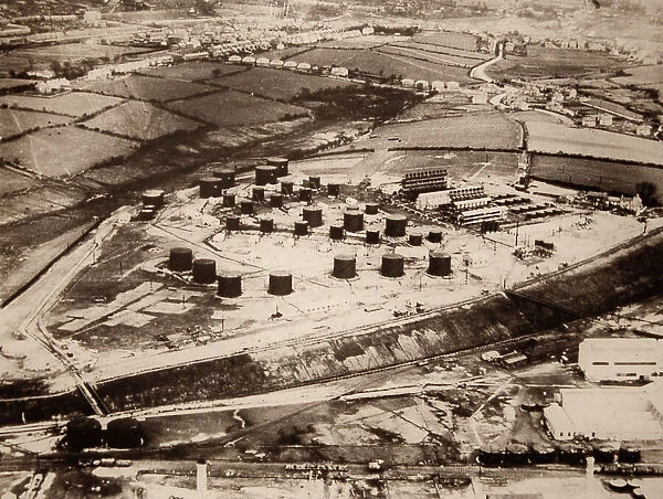 Llandarcy Oil Refinery, Swansea, Wales