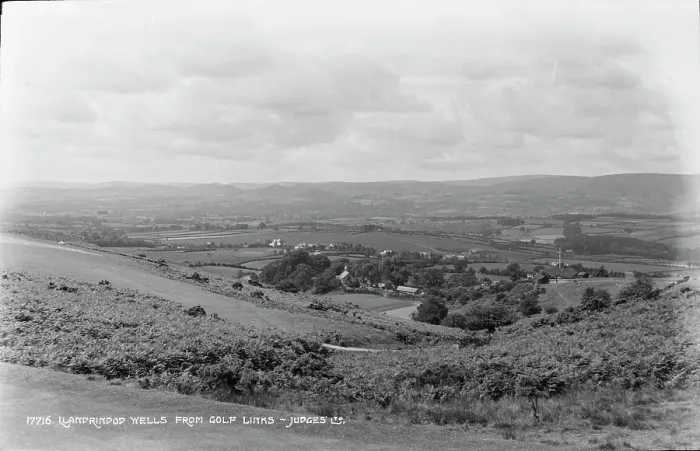 Framed Print : Llandrindod Wells from Golf Links Framed Print : Llandrindod Wells from Golf Links