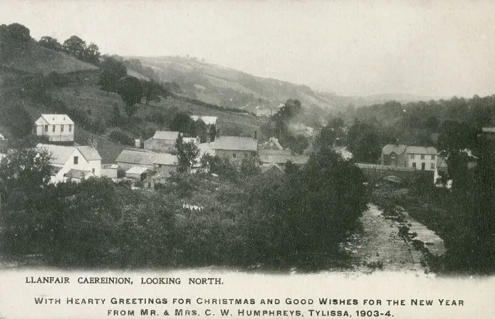 Framed Print : Llanfair Caereinion - Looking North Framed Print : Llanfair Caereinion - Looking North