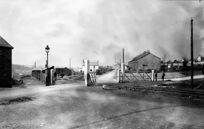 Framed Print : Llangyfelach Railway Crossing, Glamorgan, South Wales Framed Print : Llangyfelach Railway Crossing, Glamorgan, South Wales