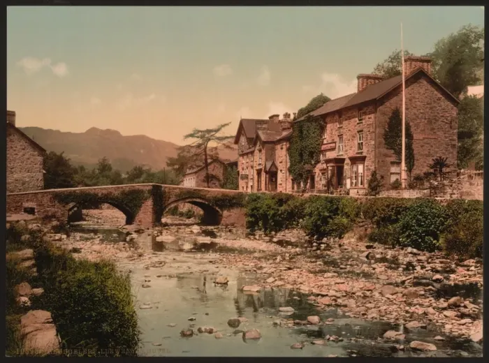 Framed Print : Llewellyn Hotel, Beddgelert, Wales Framed Print : Llewellyn Hotel, Beddgelert, Wales