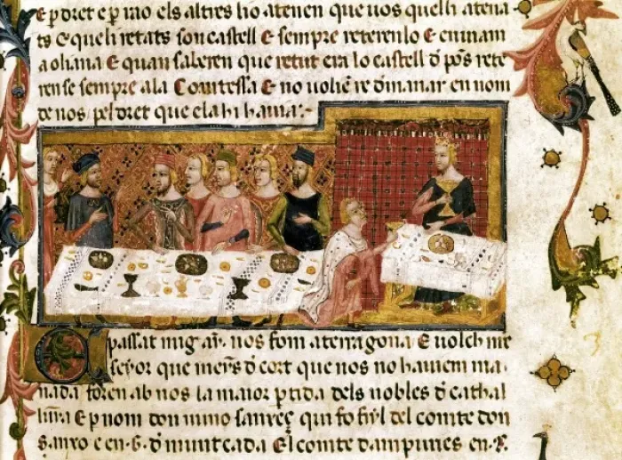 Framed Print : Llibre del Feits or Chronicle of James I Framed Print : Llibre del Feits or Chronicle of James I