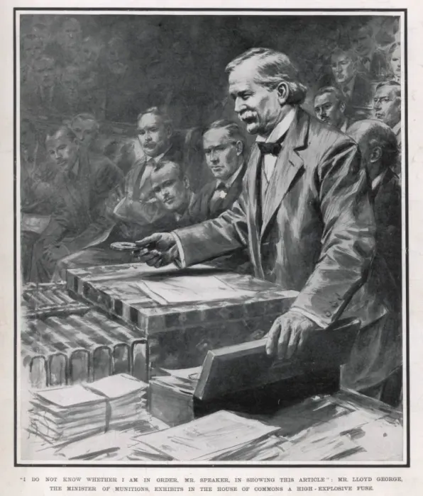Framed Print : Lloyd George in Commons Framed Print : Lloyd George in Commons