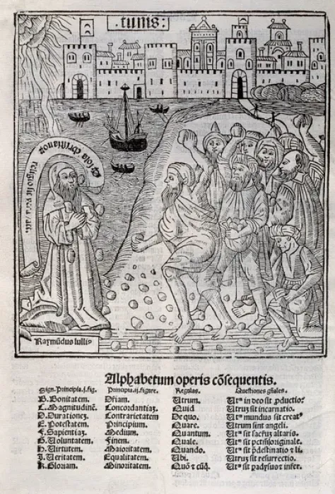 Framed Print : Llull, Ramon (1233-1315 or 1316). Majorcan writer and philos Framed Print : Llull, Ramon (1233-1315 or 1316). Majorcan writer and philos