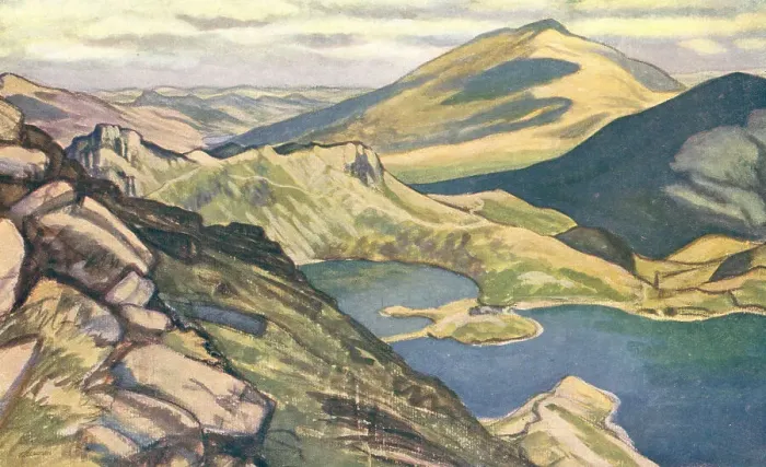 Framed Print : Llyn Llydaw And Moel Siabod Framed Print : Llyn Llydaw And Moel Siabod