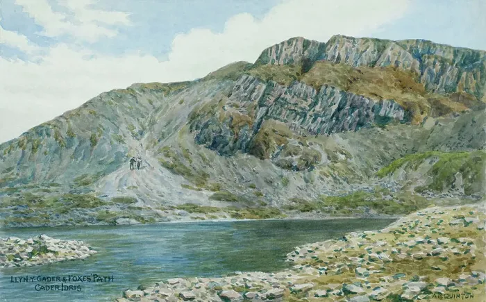Framed Print : Llyn Y Gader, Foxes Path, Cader Idris, Dolgellau, NW Wales Framed Print : Llyn Y Gader, Foxes Path, Cader Idris, Dolgellau, NW Wales