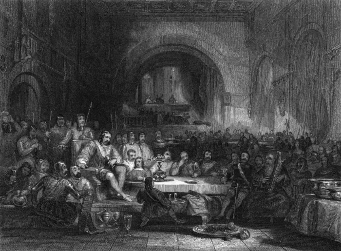 Framed Print : Llywelyn Banqueting Framed Print : Llywelyn Banqueting