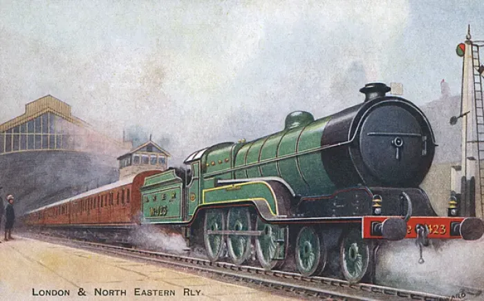 Framed Print : LNER 123 railway engine, Marylebone Station, London Framed Print : LNER 123 railway engine, Marylebone Station, London