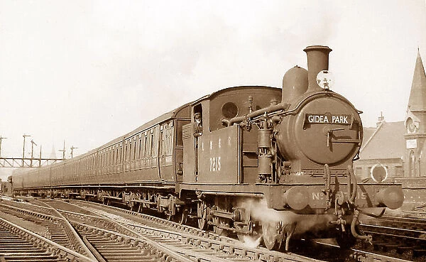 LNER steam locomotive at Gidea Park