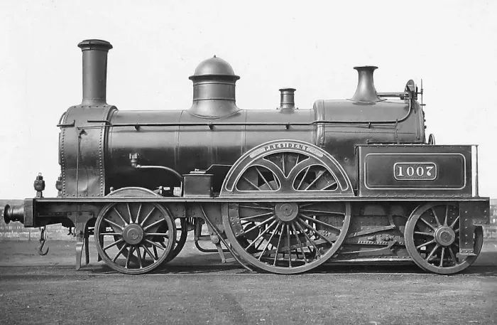 Framed Print : LNWR President steam locomotive Victorian period