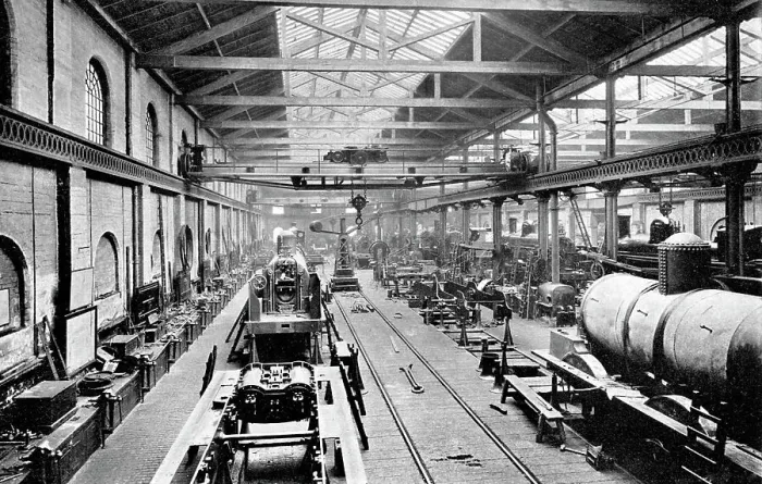 Framed Print : LNWR Railway Engine Works, Crewe Framed Print : LNWR Railway Engine Works, Crewe