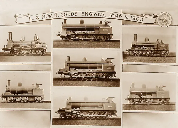 Framed Print : LNWR Railway Goods locomotives Framed Print : LNWR Railway Goods locomotives