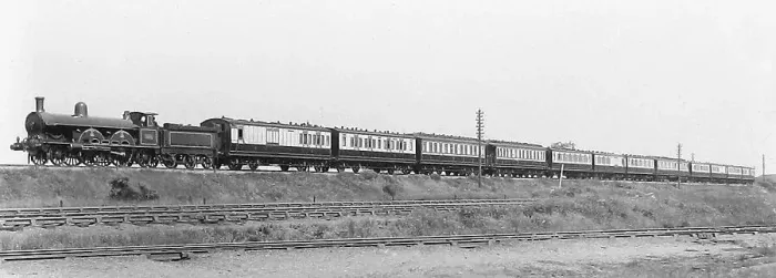 Framed Print : LNWR Railway passenger train in 1904 Framed Print : LNWR Railway passenger train in 1904