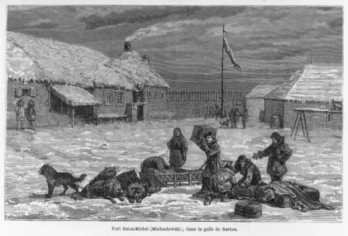 Framed Print : Loading Dog-Sledge Framed Print : Loading Dog-Sledge