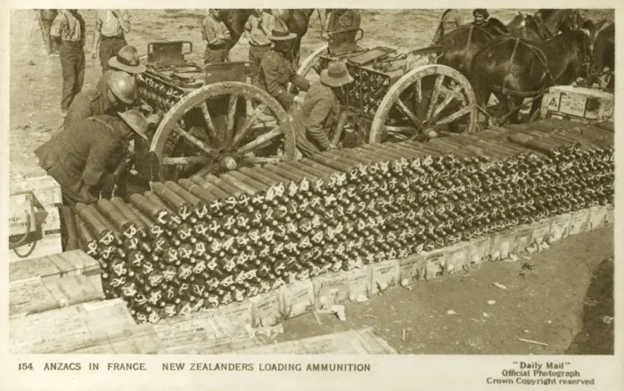 Framed Print : Loading Shells - New Zealand Troops in France Framed Print : Loading Shells - New Zealand Troops in France