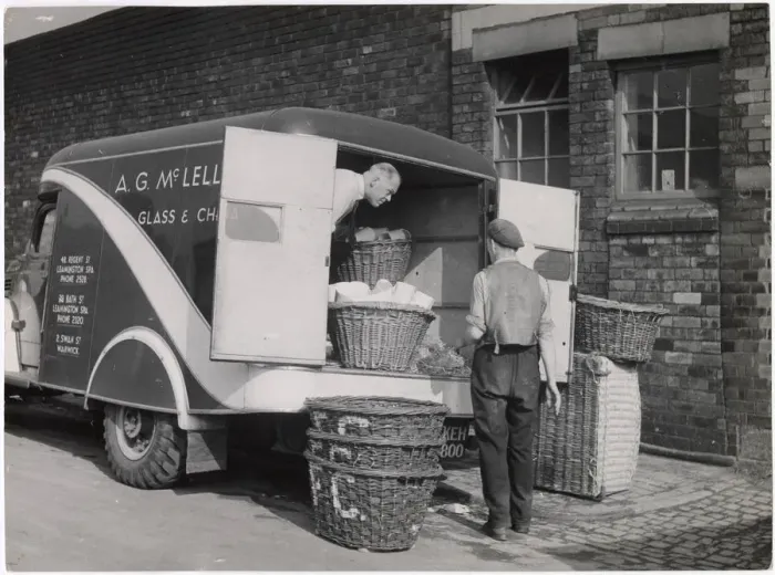 Framed Print : LOADING VAN WITH POTTERY Framed Print : LOADING VAN WITH POTTERY