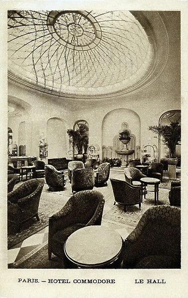 The Lobby ('Le Hall') of the Hotel Commodore, Paris