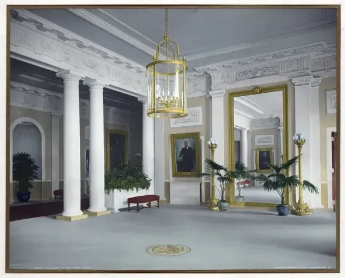 Framed Print : The lobby of the White House Framed Print : The lobby of the White House