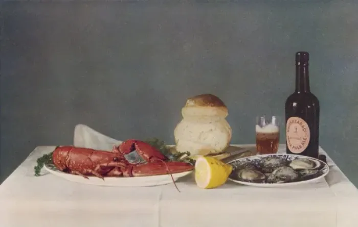 Framed Print : Lobster, Oysters & Ale Framed Print : Lobster, Oysters & Ale