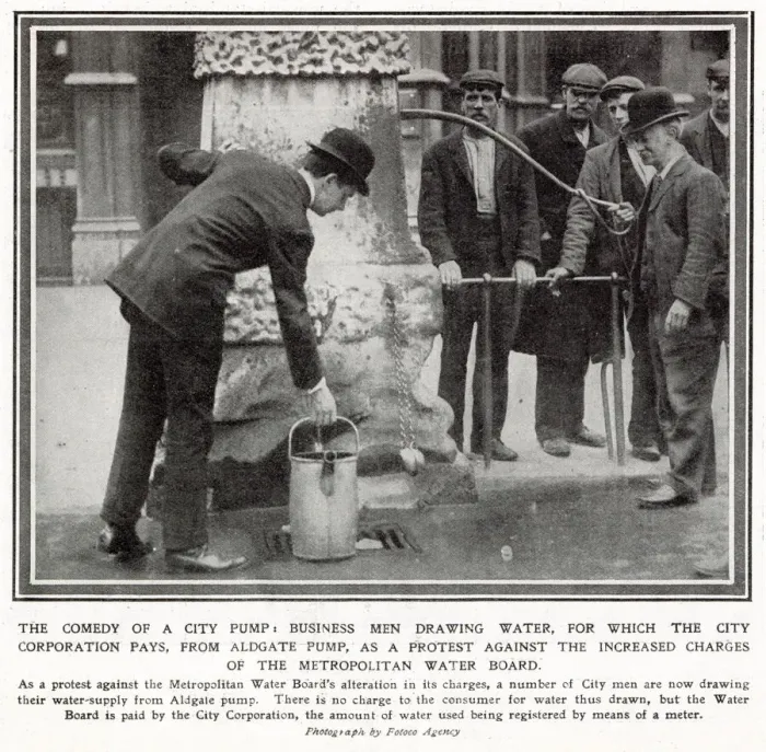 Framed Print : Local businesses were on protest against the increase charges of the Metropolitan Water Framed Print : Local businesses were on protest against the increase charges of the Metropolitan Water
