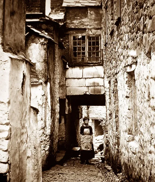 Framed Print : Local child in Clovelly Framed Print : Local child in Clovelly
