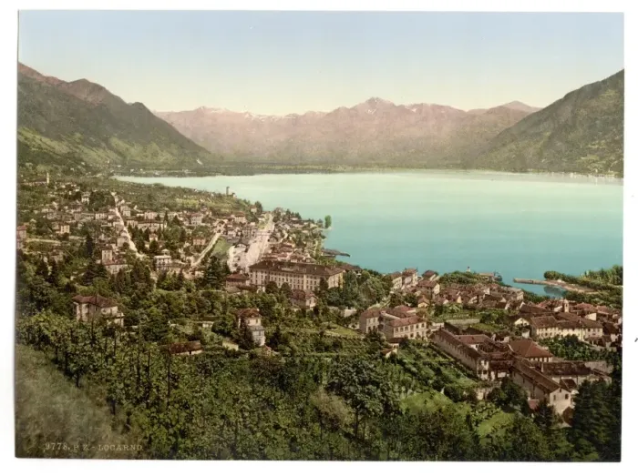 Framed Print : Locarno, general view, Tessin, Switzerland Framed Print : Locarno, general view, Tessin, Switzerland