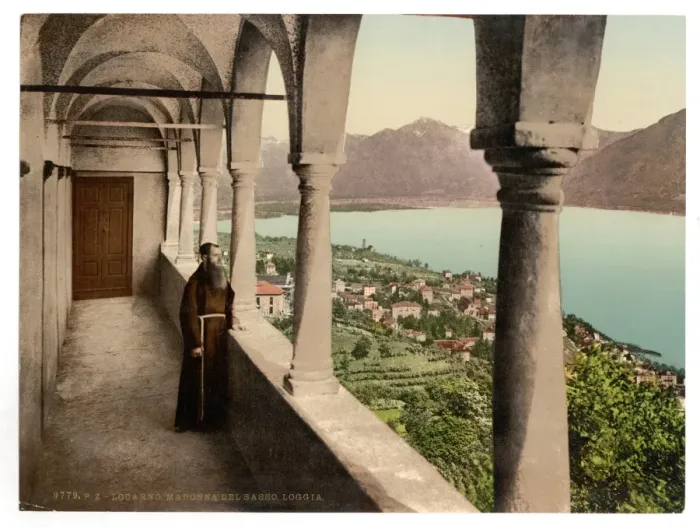 Framed Print : Locarno, Madonna del Sasso, Loggia, Tessin, Switzerland Framed Print : Locarno, Madonna del Sasso, Loggia, Tessin, Switzerland