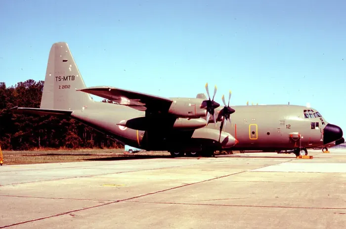 Framed Print : Lockheed C-130H Hercules TS-MTB - Z21012 Framed Print : Lockheed C-130H Hercules TS-MTB - Z21012