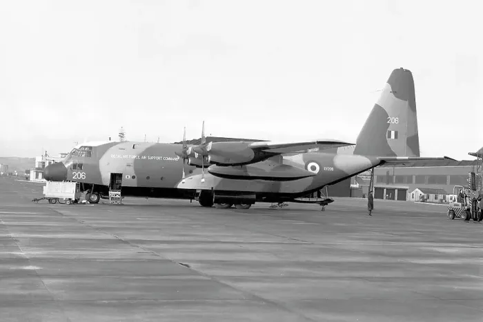 Framed Print : Lockheed C-130K Hercules C.1 XV206