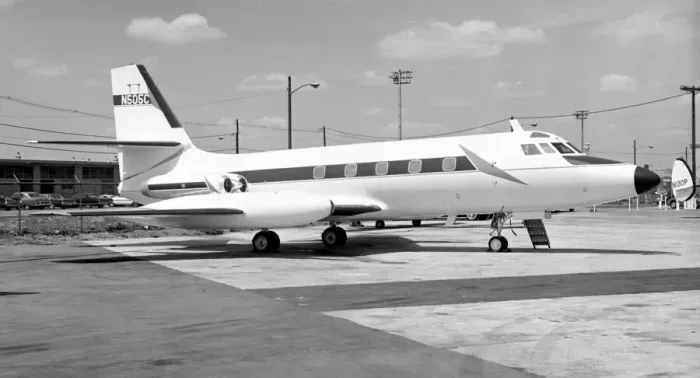 Framed Print : Lockheed L-1329-23E JetStar N505C Framed Print : Lockheed L-1329-23E JetStar N505C