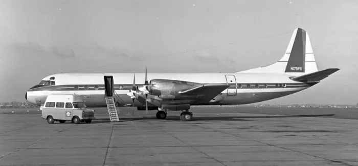 Framed Print : Lockheed L-188C Electra N175PS Framed Print : Lockheed L-188C Electra N175PS