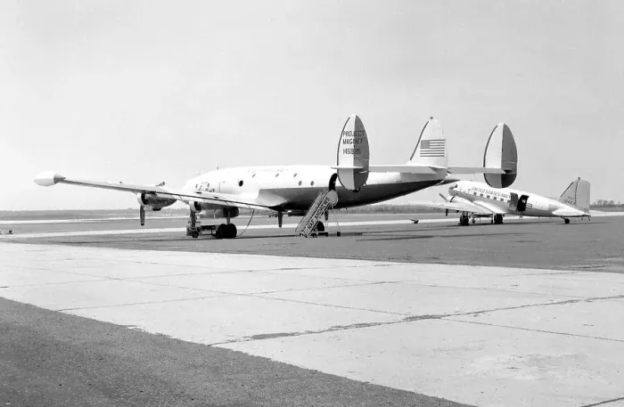 Framed Print : Lockheed NC-121K 145925 Paisano Dos & Douglas C-47H 12423 Framed Print : Lockheed NC-121K 145925 Paisano Dos & Douglas C-47H 12423
