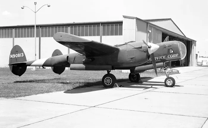 Framed Print : Lockheed P-38L Lightning N90813 Framed Print : Lockheed P-38L Lightning N90813