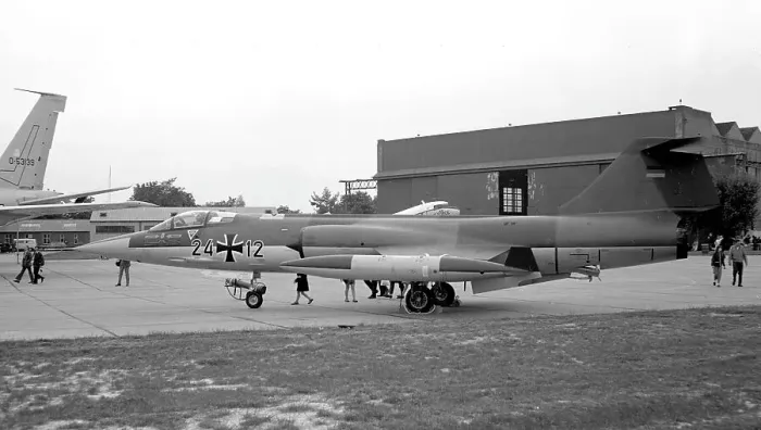 Framed Print : Lockheed RF-104G Starfighter 24+12