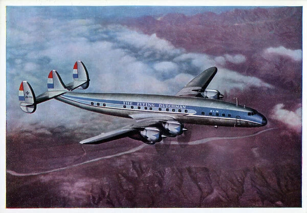 Lockheed Super Constellation of KLM - The Flying Dutchman. Date: circa 1951