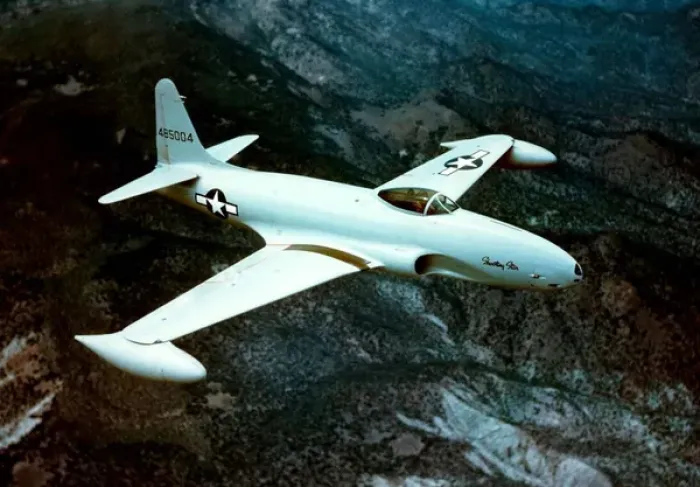Framed Print : Lockheed XP-80A -precursor to Americas first productio Framed Print : Lockheed XP-80A -precursor to Americas first productio