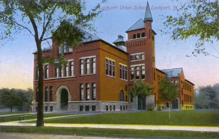 Framed Print : Lockport, Niagara County, New York, USA - Union School Framed Print : Lockport, Niagara County, New York, USA - Union School