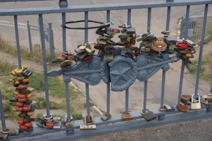 Framed Print : Locks on a gate to symbolise love Framed Print : Locks on a gate to symbolise love