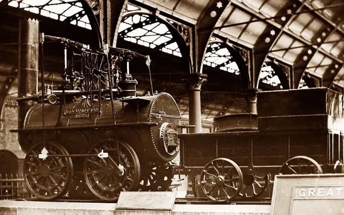 Framed Print : Locomotion railway locomotive, Darlington Station Framed Print : Locomotion railway locomotive, Darlington Station