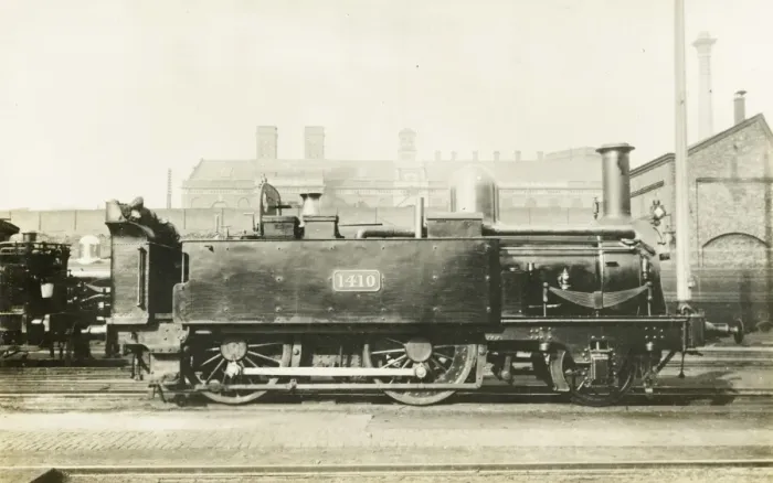 Framed Print : Locomotive no 1410 2-4-0 engine Framed Print : Locomotive no 1410 2-4-0 engine