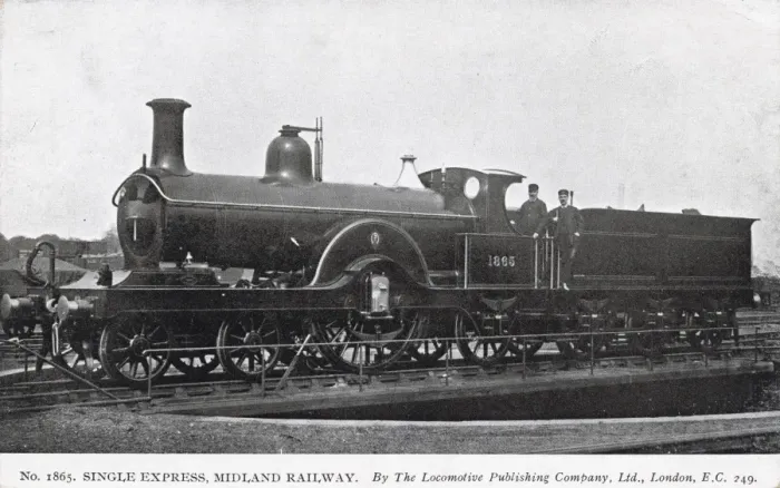 Framed Print : Locomotive no 1865 4-2-2 express engine Framed Print : Locomotive no 1865 4-2-2 express engine