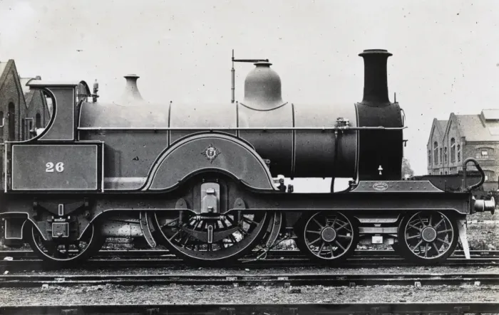 Framed Print : Locomotive no 26 4-2-2 25 class Framed Print : Locomotive no 26 4-2-2 25 class