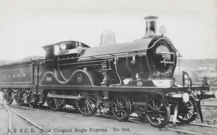 Framed Print : Locomotive no 504 four coupled bogie express Framed Print : Locomotive no 504 four coupled bogie express