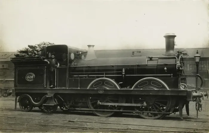 Framed Print : Locomotive no 628 0-4-4 engine Framed Print : Locomotive no 628 0-4-4 engine