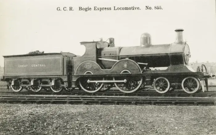 Framed Print : Locomotive no 855 4-4-0 bogie express engine