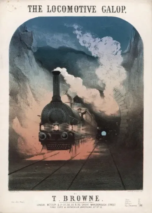 Framed Print : Locomotive Galop 1867 Framed Print : Locomotive Galop 1867