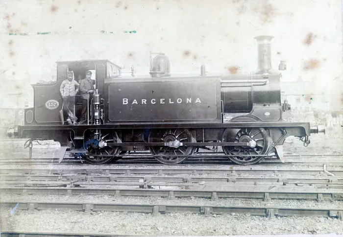 Framed Print : Locomotive number 157 Barcelona, an E Tank Special c1890 Framed Print : Locomotive number 157 Barcelona, an E Tank Special c1890